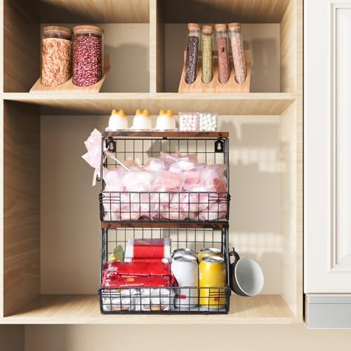 Mefirt 2pcs Fruit Basket Kitchen Storage Basket - Image 4