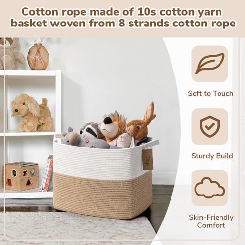 Goodpick 50L Large Woven Rope Storage Basket - Image 4