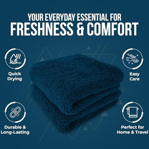 DAN RIVER 24 Pack Cotton Wash Cloths Set - Image 5