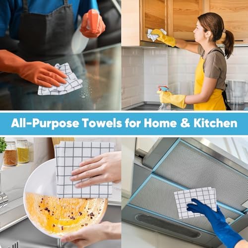 AIDEA Microfiber Cleaning Cloth Roll-50PK, Reusable Paper Towels 11.5×11.5" - Image 5
