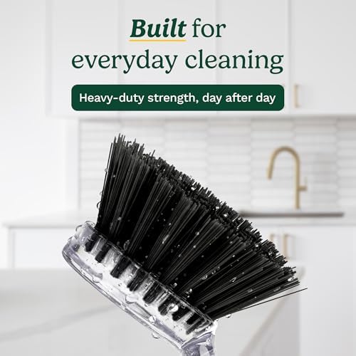Cuisinart Dish Brush with Handle, 2 Pack, Firm Bristles - Image 2