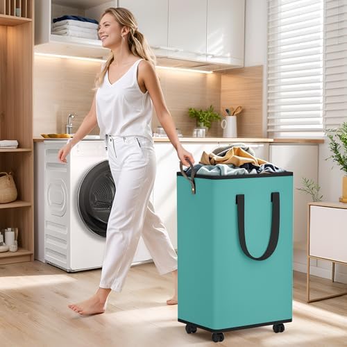 SpaceTrove Rolling Laundry Basket - Image 3