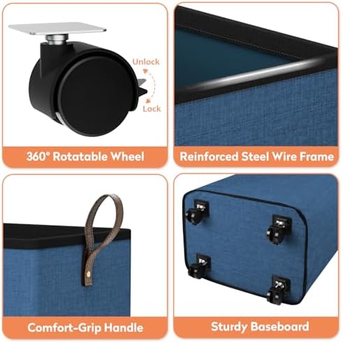 SpaceTrove Rolling Laundry Basket - Image 5