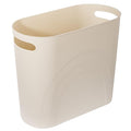 rejomiik Small Bathroom Trash Can, 3.5 Gallon Slim Garbage Can, Cream | Plastic by rejomiik