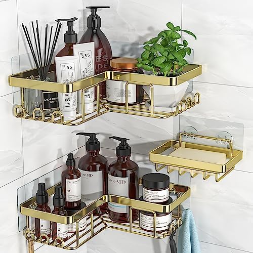 YASONIC Corner Shower Caddy, Rustproof Stainless Steel Shower Organizer by YASONIC
