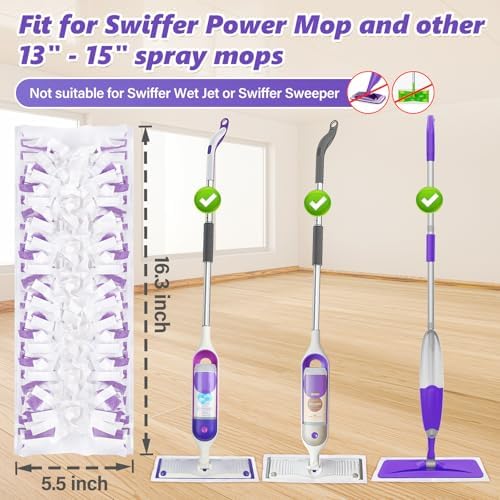 Mop Pad Refills for Swiffer PowerMop: 20 Pcs Disposable Pads - Image 2