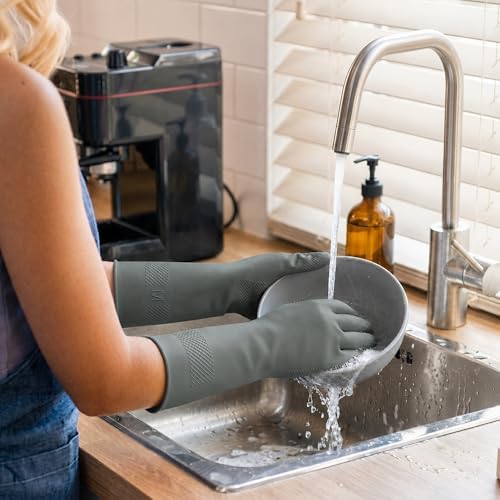 3 Pairs Dishwashing Gloves, Reusable Dish Gloves - Image 3