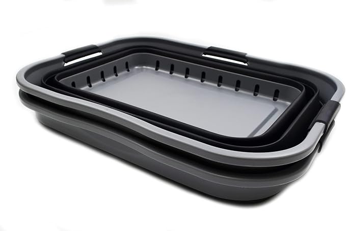 SAMMART 42L Collapsible Plastic Laundry Basket - Image 2