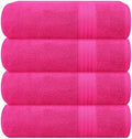 GLAMBURG Premium Cotton 4 Pack Bath Towel Set by GLAMBURG