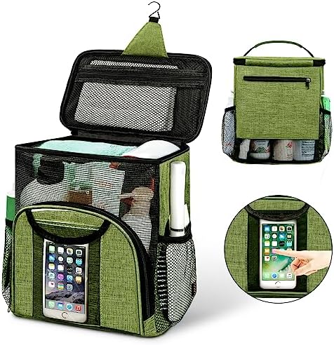 Attmu Portable Shower Caddy College Tote Bag, Quick Dry Hanging Toiletry Bag by Attmu