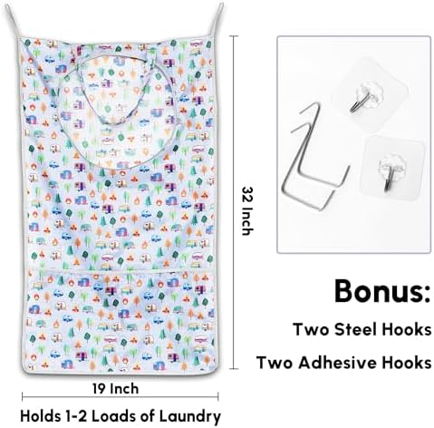 Kay&J Hanging Laundry Hamper, - Image 3