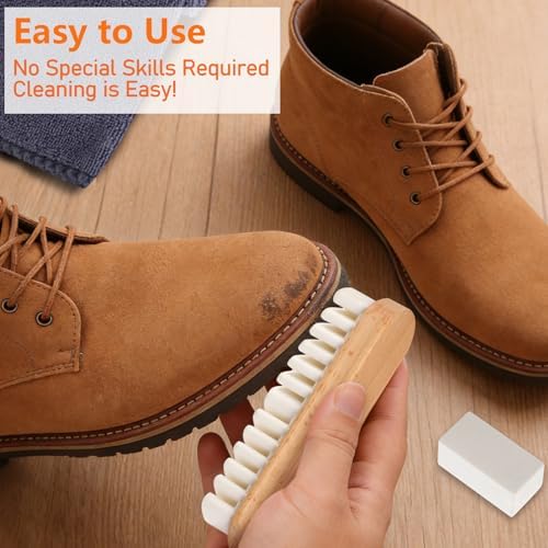 5Pcs Suede Eraser for Shoes, Suede Eraser and Brush, Suede Cleaning Kit - Image 7