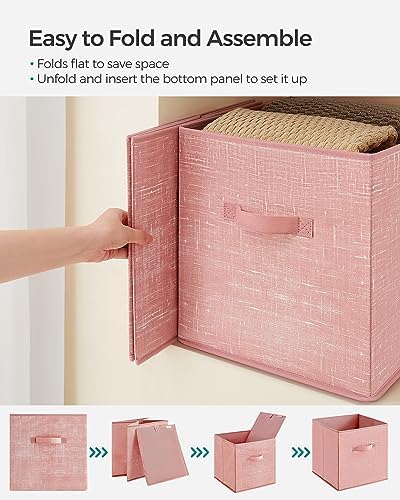 SONGMICS Storage Cubes, 13-Inch Foldable Closet Organizers - Image 4