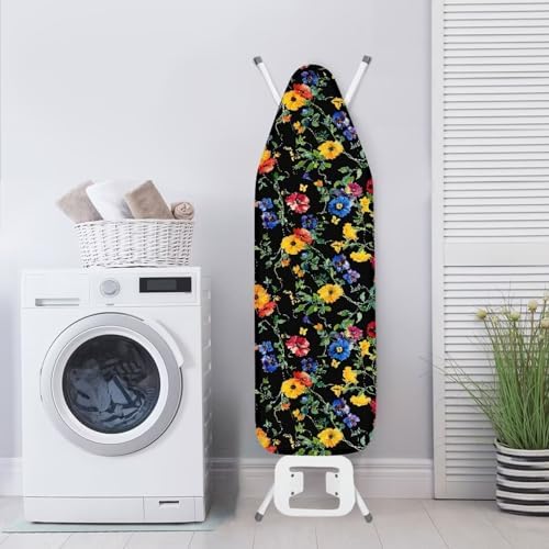Floral Ironing Board Cover and Pad, Smooth Iron Board Cover, Stain Resistant - Image 3