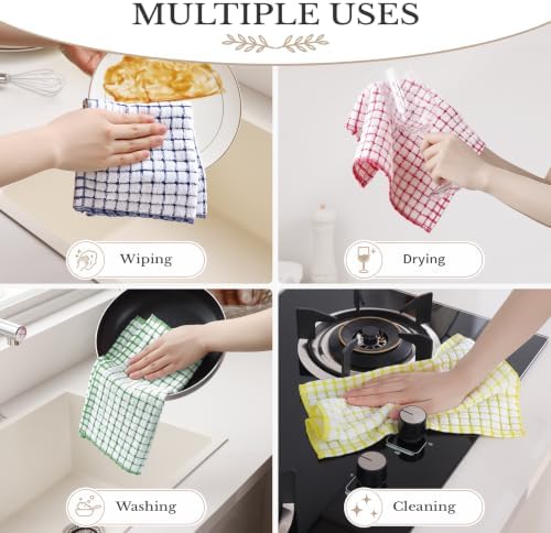 Homaxy 8 Pack Terry Kitchen Dish Cloths - Image 5