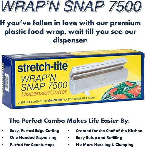 Stretch-Tite Premium Plastic Food Wrap, 500 Sq. Ft., 516.12-Ft. x 11.5/8-Inch) - Image 6