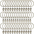 LLPJS 40 Pack Metal Curtain Rings by LLPJSCurtainRingsClipHooks