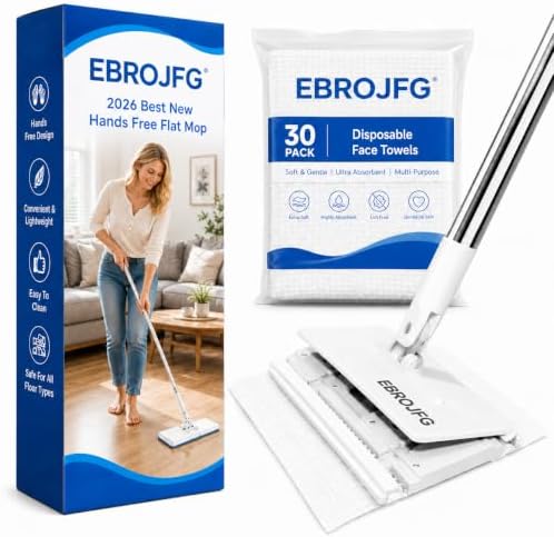 Mops for Floor Cleaning Hands-Free Flat Floor Mop Kit Sweeper by Unknown