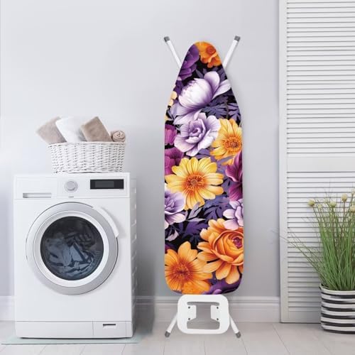 Flashideas Purple Flower Ironing Board Cover and Pad 15 x 54 Heavy Duty Iron - Image 4