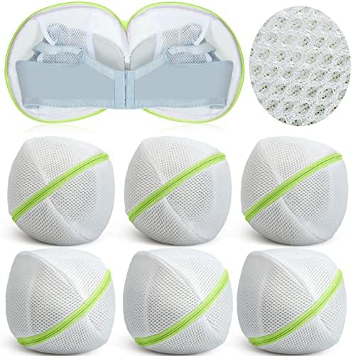 Shappy 6 Pcs Bra Washing Bag for Laundry Storage Women 7.87 Inch Green by Shappy