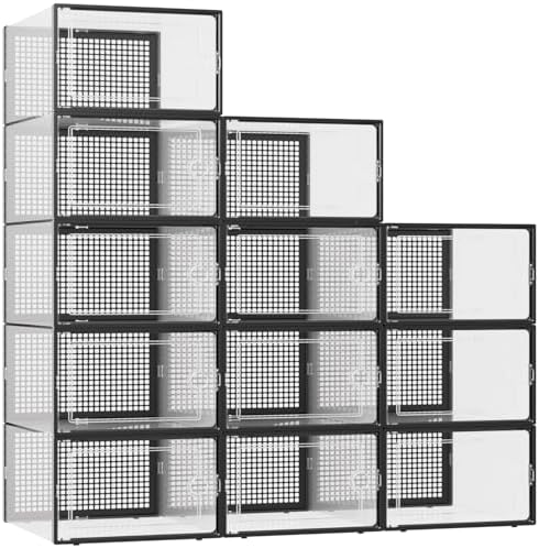 Kuject XXX-Large Shoe Storage Boxes 12 Pack by Kuject