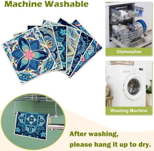 6 Pcs Swedish Paper Cloths for Kitchen, Reusable Paper Towels Washable - Image 5