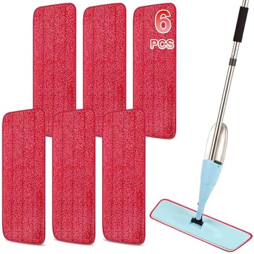 16.5 Inch Reusable Mop Pads Microfiber Spray Mop Replacement Heads by ZIYUNBIXI