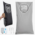 Hanging Laundry Hamper Bag XL 40x22", Space Saving over the Door Storage Bags by DONAQ