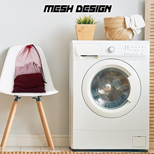 48 Pcs Mesh Bag Drawstring Mesh Laundry Bags, 18 x 12 Inch Nylon Drawstring - Image 4