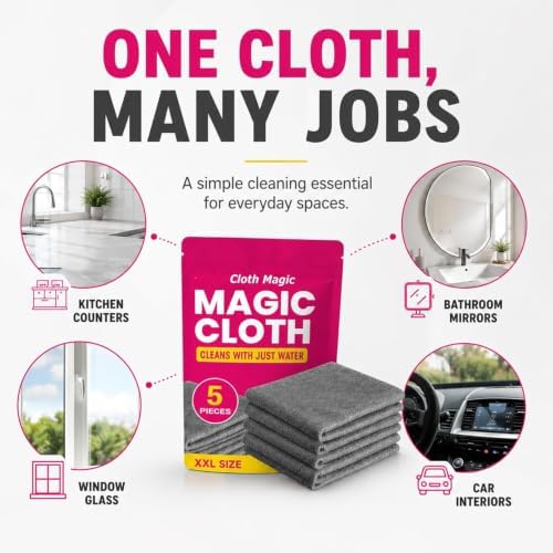 Gemie Magic Cleaning Cloth, GemieCloth Magic Cloth, Lint Free - Image 3