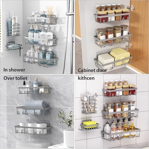 Liuoud 10 Pack Shower Caddy for Inside Shower - Image 6