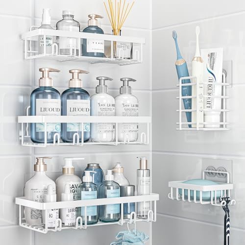 Liuoud 5 Pack Shower Caddy for Inside Shower by Liuoud