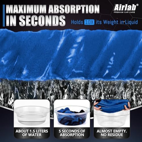 Airlab Microfiber Towels Cars Wash Drying Cleaning Cloth - Image 4