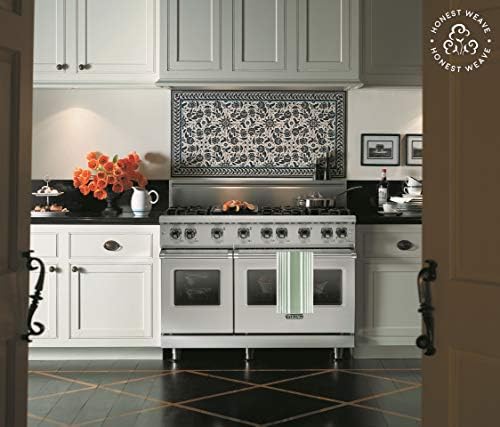 HONEST WEAVE GOTS Certified Organic Cotton Kitchen Hand and Dish Towel Sets - Image 7