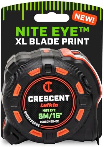 Crescent Lufkin 5m/16' SHOCKFORCE NITE EYE Tape Measure | L1316CMEB-02 by Unknown
