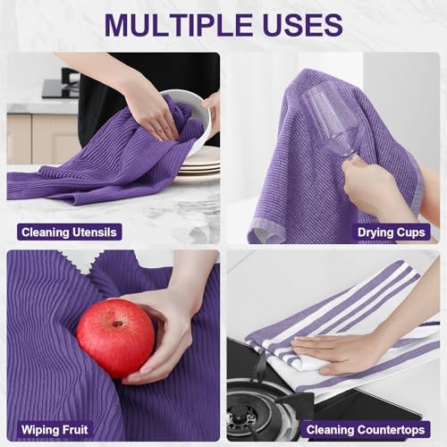 Homaxy Cotton 380 GSM Premium Kitchen Towels, 9 Pack - Image 4