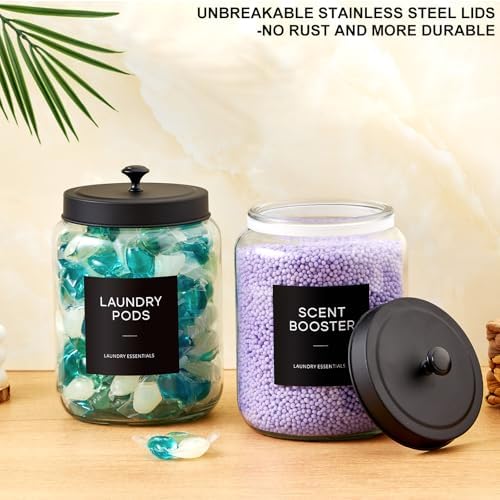 Glass Jars Laundry Containers - Image 4