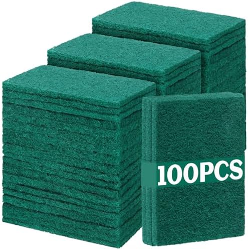 Hoolerry 100 Pcs Non Scratch Scouring Pads by Hoolerry