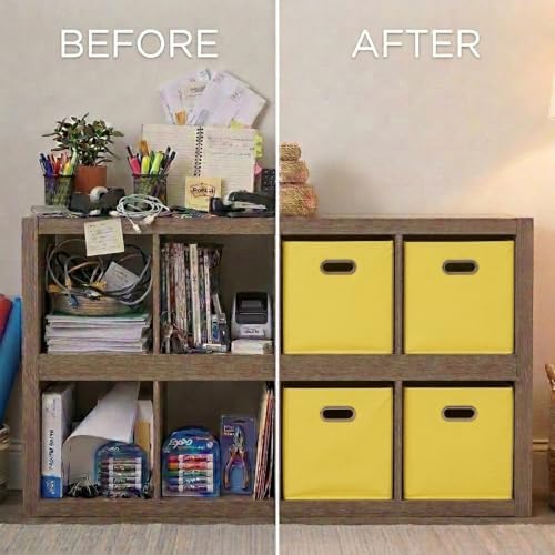 Household Essentials 6 ct Open Fabric Cube Storage Bins - Image 4