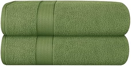 GLAMBURG 700 GSM Premium Cotton 2-Pack Oversized Extra Large Bath Sheet Set by GLAMBURG