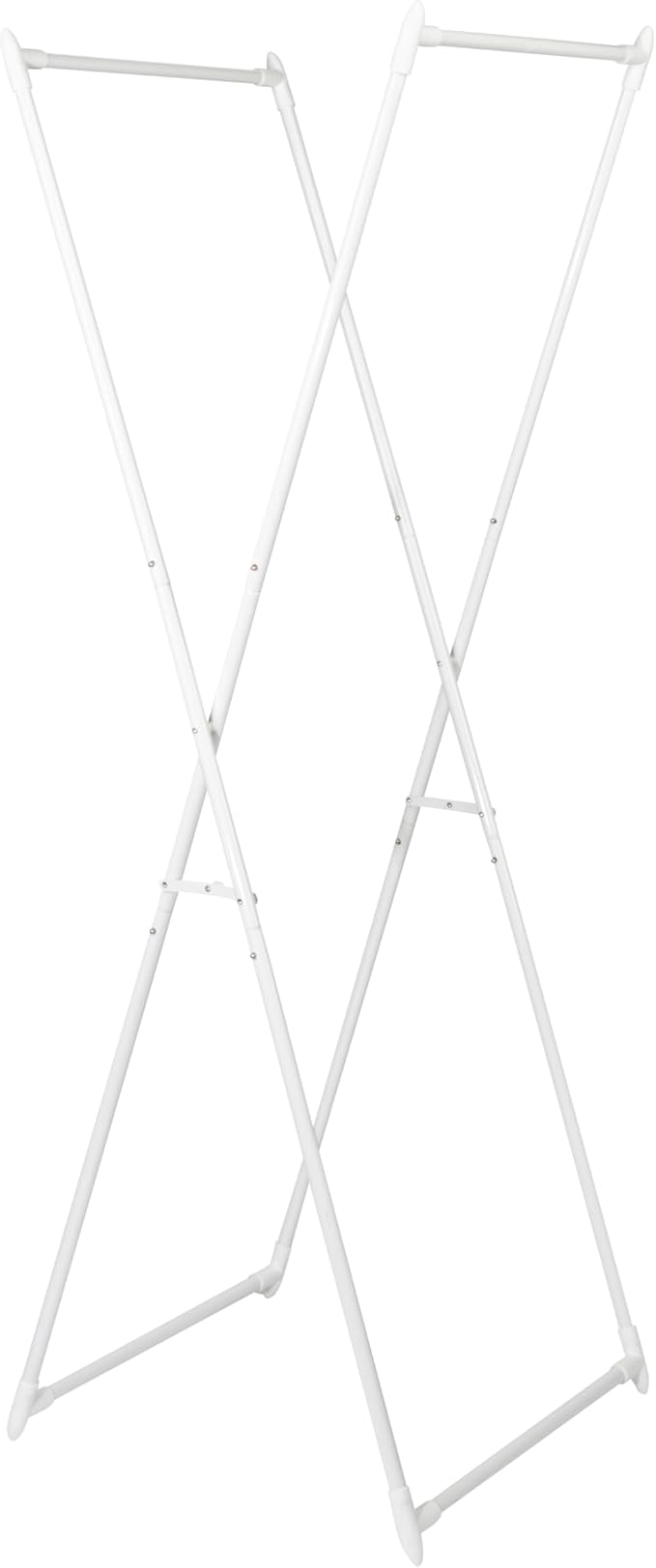 Household Essentials Valet Folding Clothes Rack, Strong Metal X-Frame, Chic by HouseholdEssentials