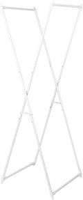 Household Essentials Valet Folding Clothes Rack, Strong Metal X-Frame, Chic by HouseholdEssentials