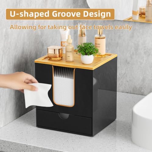 VITVITI Acrylic Disposable Face Towel Holder, Clean Container Box - Image 2