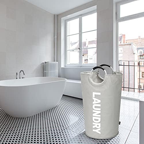DOKEHOM 125L X-Large Laundry Basket Bag, Collapsible Tall Hamper - Image 7