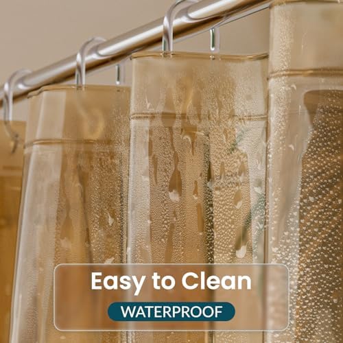 Titanker Shower Curtain Liner, Plastic Shower Liner PEVA 72 x 72 Lightweight - Image 2