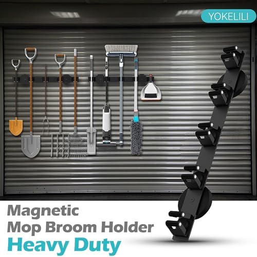 Magnetic Mop Broom Holder, Strong Non Slip Magnetic Broom Mop Hanger, Heavy - Image 6