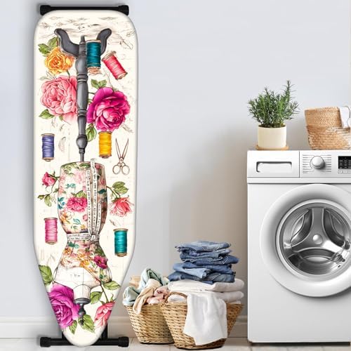 Nuxovilar Floral Mannequin Ironing Board Cover 15x54 Polyester - Image 3