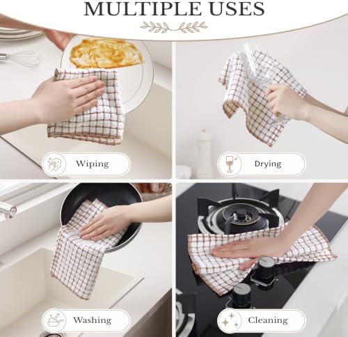 Homaxy 12 Pack Terry Kitchen Dish Cloths - Image 5