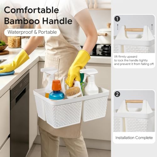 UUJOLY Portable Plastic Shower Caddy Basket - Image 2