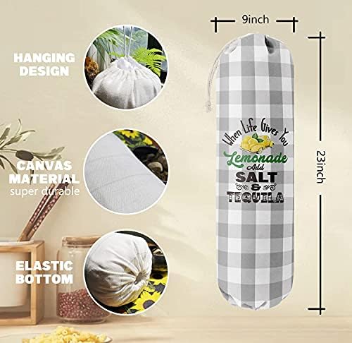 Grocery Bags Holder Organizer for Shopping Bags，Wall Mount Plastic Bags Storage - Image 3